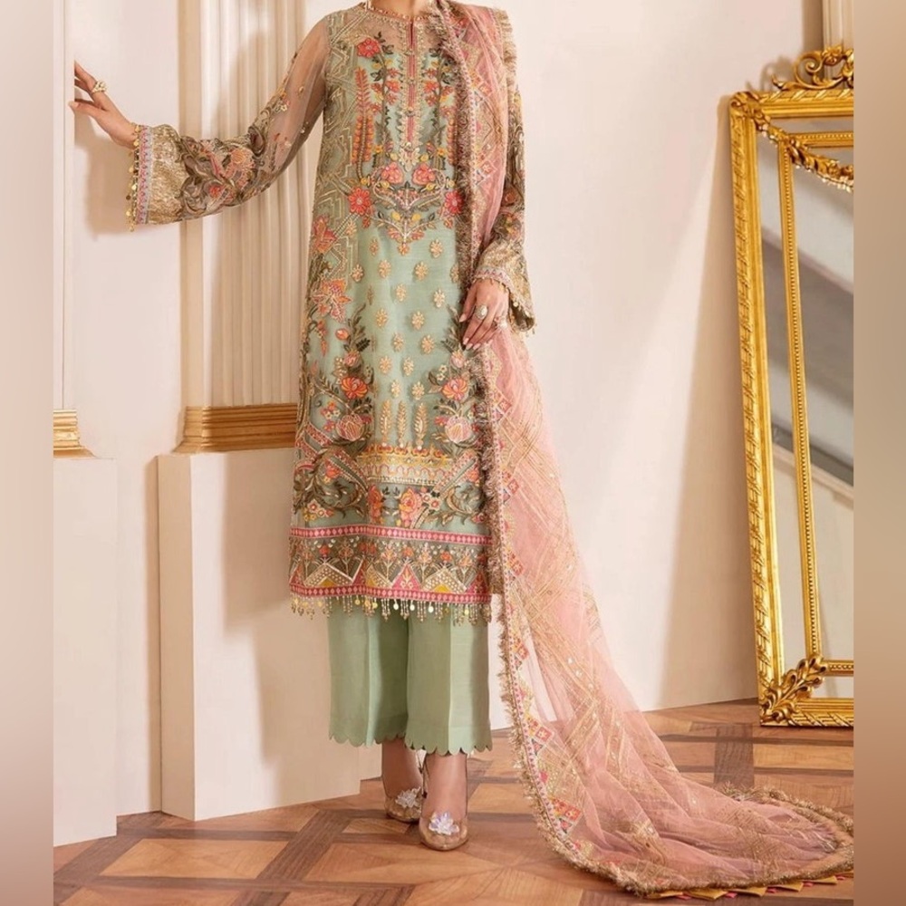 3 piece baroque dress